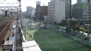 新大阪駅西の阪急新大阪連絡線予定地