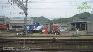 後藤総合車両所運用研修センターに停まるDE10ら