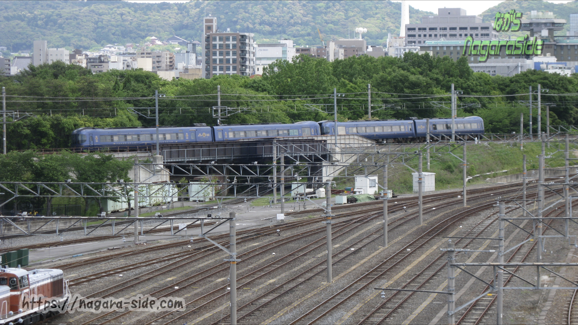 京都鉄道博物館の東を駆ける「はしだて・まいづる」