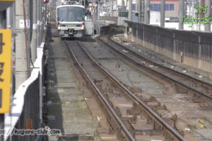 梅小路京都西駅から望む丹波口駅と渡り線跡