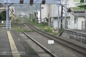 中央本線茅野駅から東京方面を望む