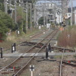 豊川駅から伸びる飯田線と日本車輌製造への専用線